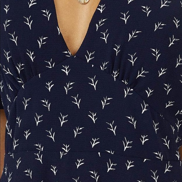 Showpo Mini Dress in Navy Blue Floral - Picture 4 of 9